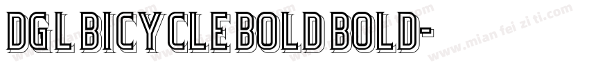 DGL Bicycle Bold Bold字体转换